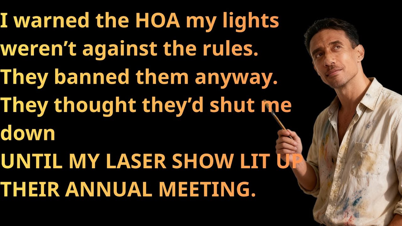 HOA Banned My Holiday Lights — So I Donated a Laser Light Show to Their Annual Meeting