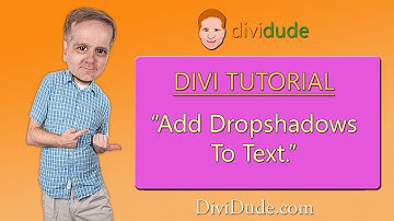 Divi 3 Tutorial: Add Drop Shadows to Text - Video 09 (you can now do this in the module)