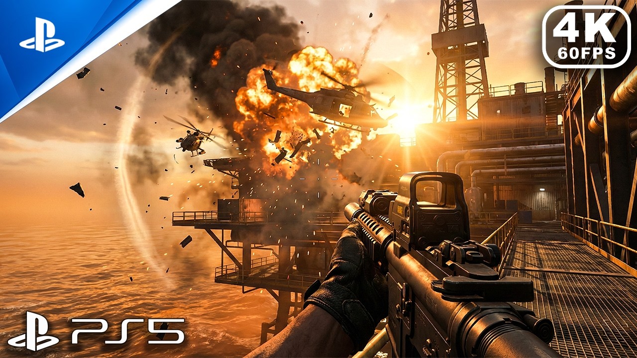 (PS5) Hostage RESCUE on a Russian Oil Rig – COD MW2 Remastered [4K 60FPS] (No Commentary)