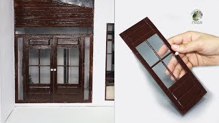 DIY Popsicle Stick Door for Miniature House