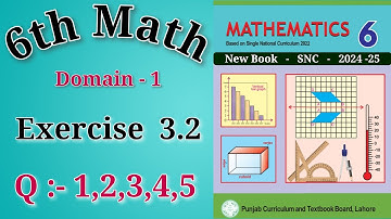 Class 6 Math Chapter 3 Exercise 3.2 | Q 1-5 | 6th Class Math New Book Exercise 3.2 | Ex 3.2 Class