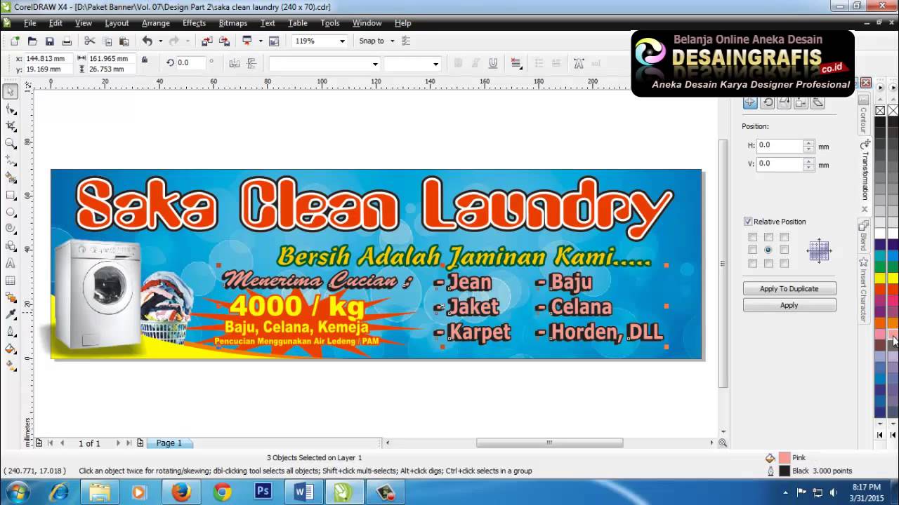 Contoh spanduk laundry - YouTube