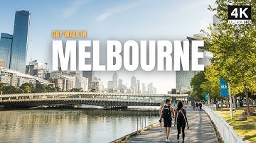 Walked Live Melbourne City On A sunny Day