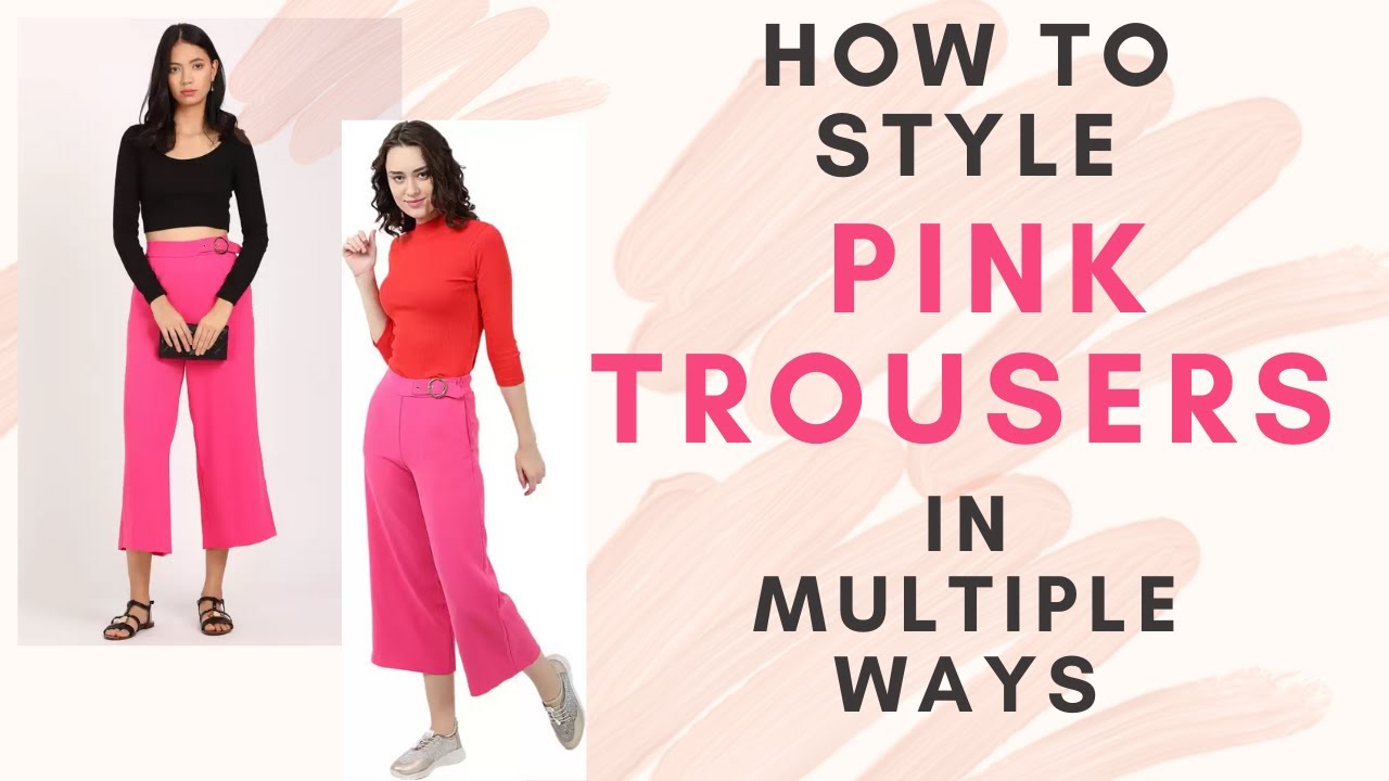 Hot Pink Trousers / Culottes - How to style hot pink pants in multiple ways  