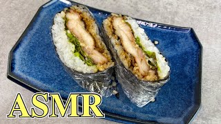 [ASMR] Making ONIGIRAZU (Japanese style rice sandwich) 〜おにぎらず〜 | easy Japanese home cooking recipe