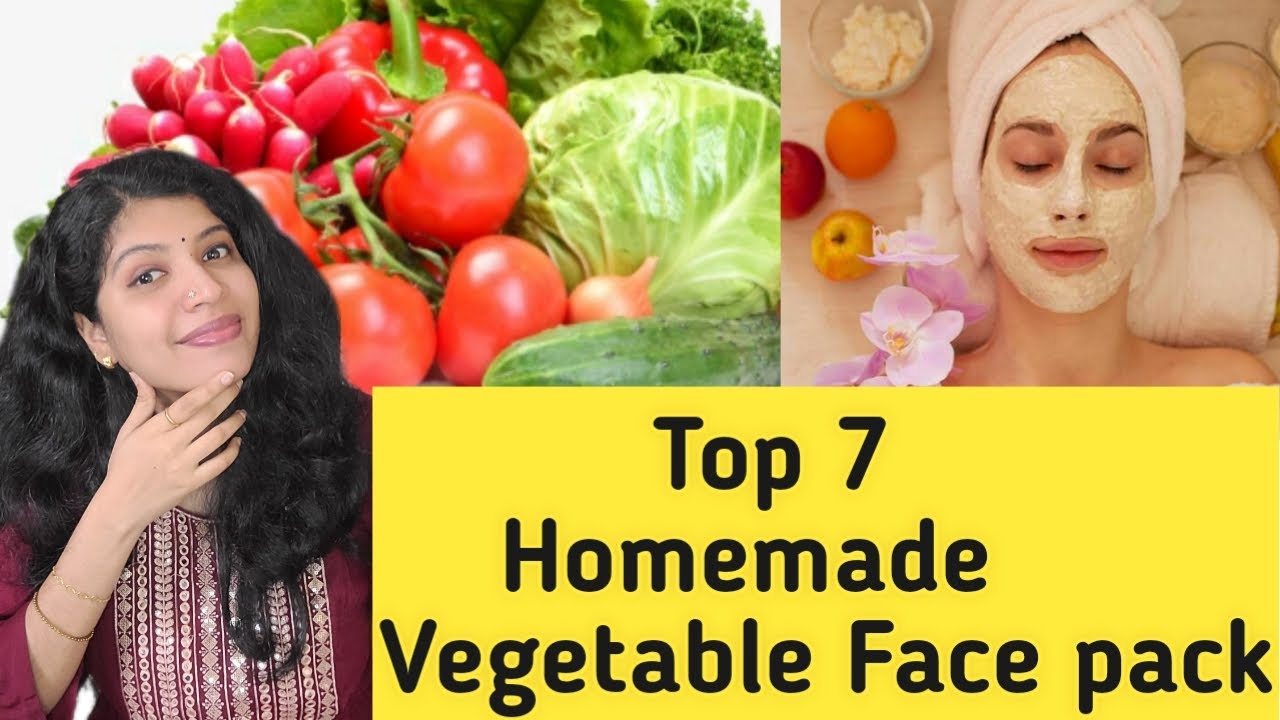 Top 7 Vegetable Face packs For glowing skin YouTube