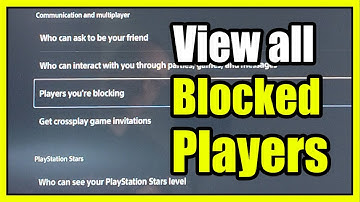 How to View Blocked Players List on PS5 Console & Unblock (Fast Tutorial)