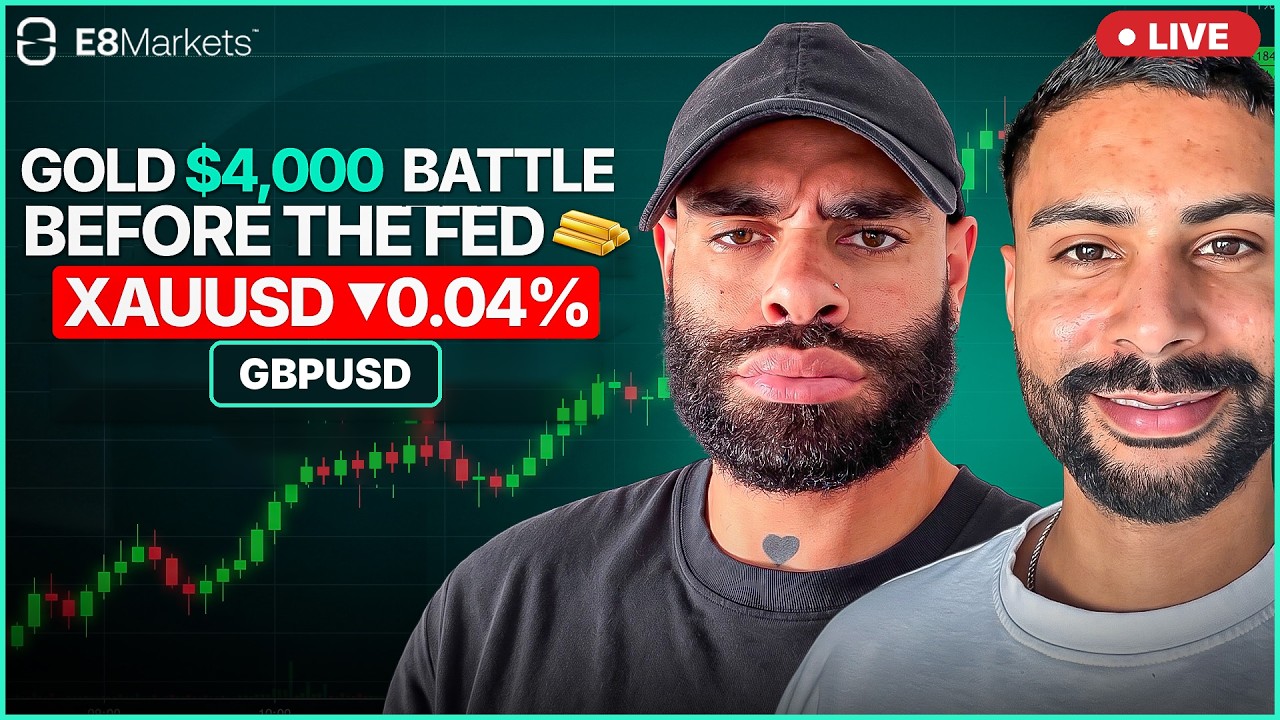 Gold Live Trading Today: $4,000 Battle Before the Fed | XAUUSD, GBPUSD | London w/ Ken & Joel