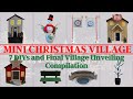 🎄⛄️ CHRISTMAS VILLAGE COMPILATION | MINI VILLAGE DIYS | DOLLAR TREE HOLIDAY DIY ⛄️🎄