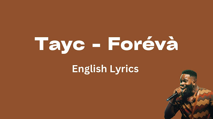 Tayc - Forévà (English Lyrics)