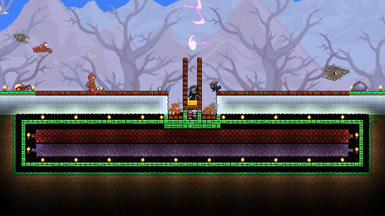 テラリア 鍵型収集 放置 トラップ Ps4版 Terraria Ver 1 23 Youtube