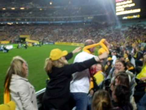 Crash Tackle at Australia v England Rugby 19th Jun...