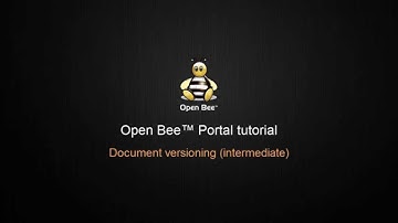 Document versioning (intermediate) - Open Bee Portal tutorial