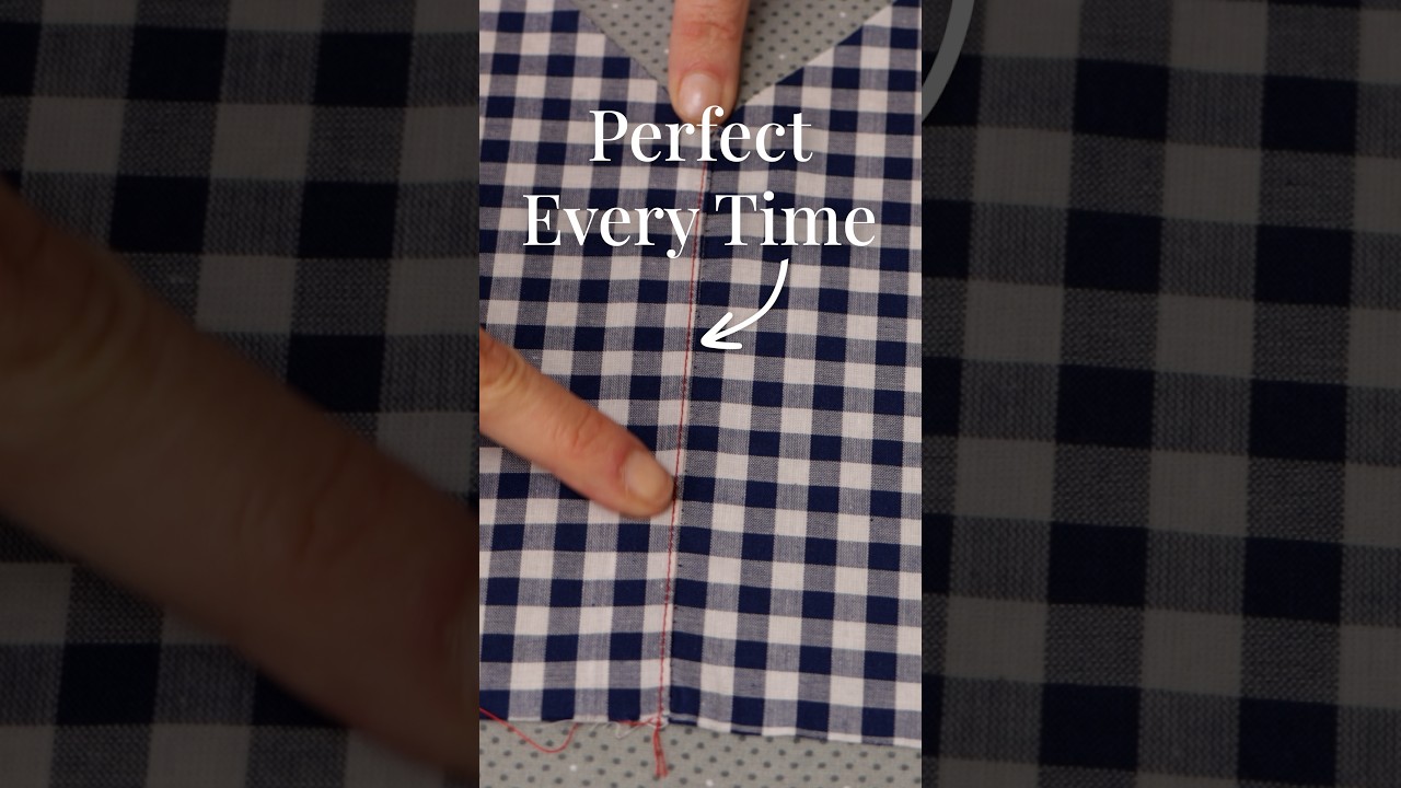 Match Stripes and Checks at a Center Seam