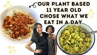 BUDGET WHAT I EAT IN A DAY - CHOSEN BY PLANT BASED 11 YEAR OLD