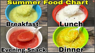Baby Food Recipes For 8 Months To 2 Years | Summer Food Chart For Baby| Healthy Food Bites