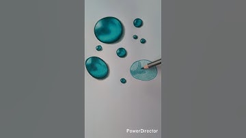 😲How to draw WATER DROP realistic-easy #shorts #drawing #colorpencil #realistic #waterdrop #artshort