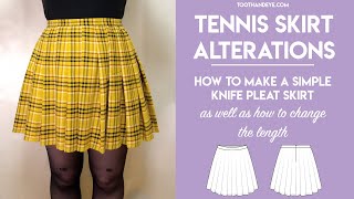 || Tennis Skirt Alterations || How to Make a Knife Pleat Skirt | How to Alter the Length by Tooth & Eye 2,933 views 2 years ago 7 minutes, 29 seconds