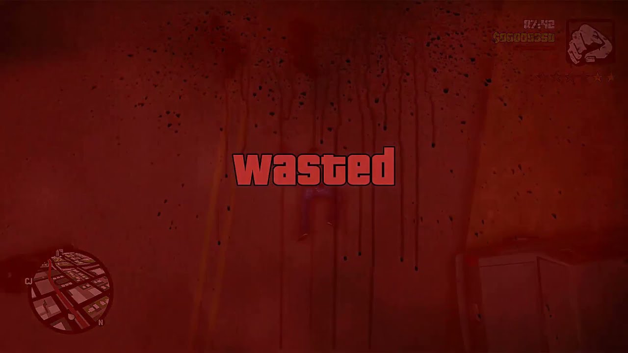 Gta San Andreas Definitive Edition Wasted Clip 1 1080p YouTube 