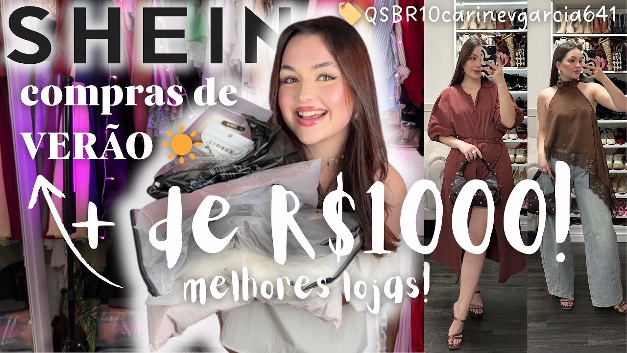 Compras SHEIN VERÃO! Calça chegou em 3 dias 😍!! Conjuntos, bolsas, sapatos… e as MELHORES lojas! 