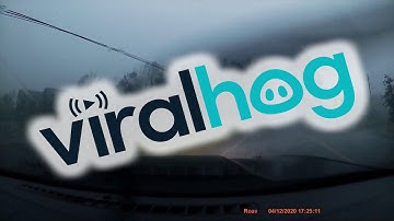 Driver Pulls Over During Tornado || ViralHog
