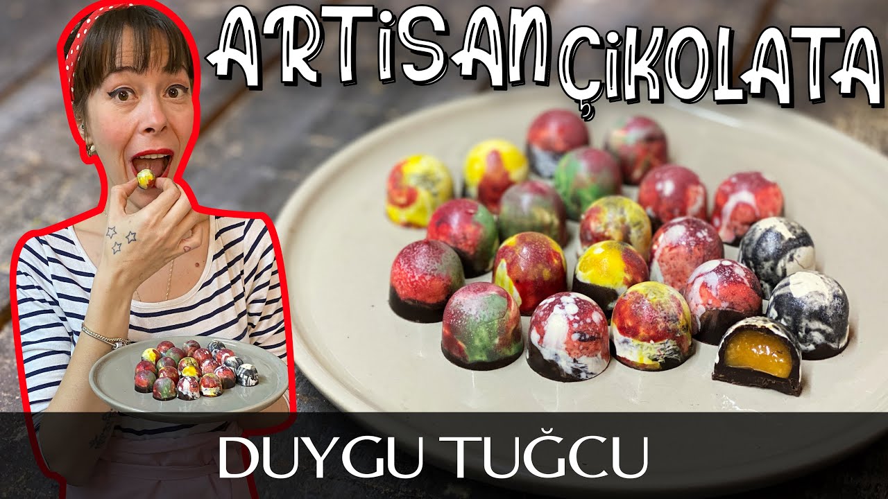 İçi Karamel Dolgulu Artisan Çikolata Yapımı 🍫 | ÇİKOLATA’NIN EN HAVALI HALİ 🍫 | Chef Duygu Tugcu