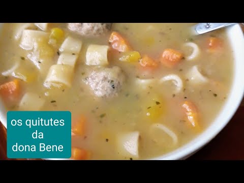 Vídeo: Sopa De Batata Com Almôndegas