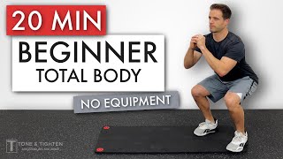 20 Min FULL BODY Workout For BEGINNERS (No Equipment)