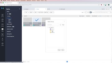 MagicInfo Services shows how to structure device groups
