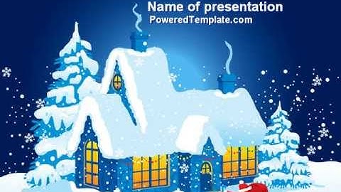 Winter Holidays PowerPoint Template by PoweredTemplate.com