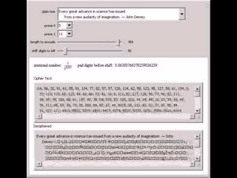 Encryption with Irrational Numbers and the One-Time Pad