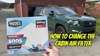 Nissan Frontier - How to Replace the Cabin Air Filter
