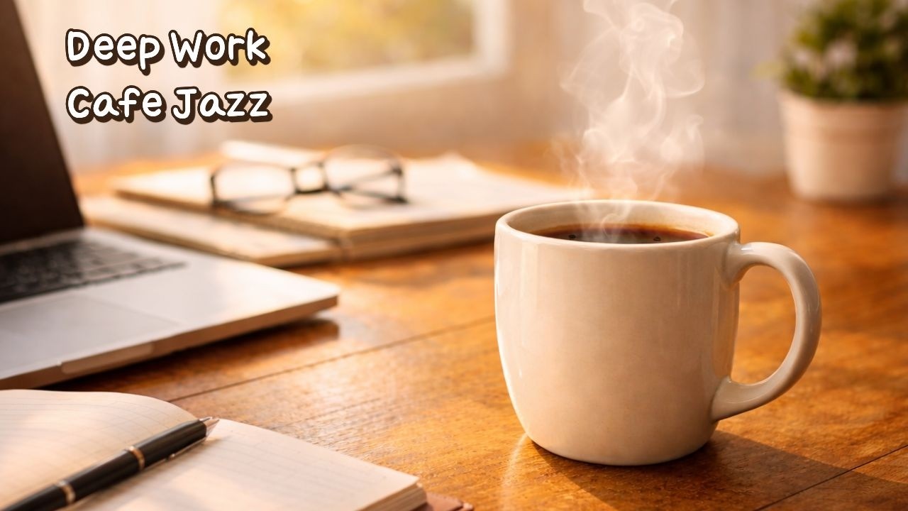 Музыка для учебы в утреннем кафе (10 часов) | Светлый джаз для концентрации и продуктивности