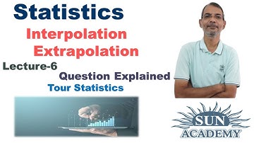 Statistics | Interpolation - Extrapolation | Question Explained | 12th Commerce | By Sun Academy