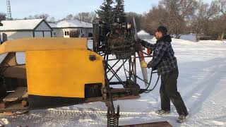 Cold start homemade snow plane