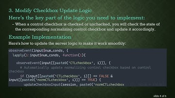 How to Automatically Check/Uncheck Checkboxes in R Shiny