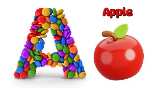Learn ABC Phonics Song - A for APPLE a a Apple - ABC Songs , Baby Song , ABCD , Nursery Rhymes