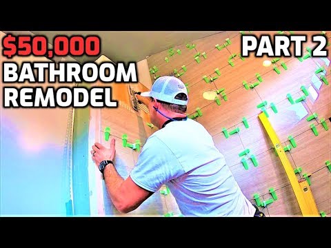 $50K Bathroom Remodel Bath & Shower Tile Ideas EP.39 Part2