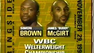 Buddy McGirt vs Simon Brown