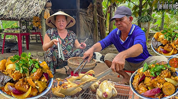 Gà Nấu Giả Cầy Chuối Tá Quạ | Món Ngon Quê Nhà Cha Mẹ Vào Bếp Nấu Ăn Cùng Nhau || Countryside dish
