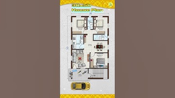 30’× 50’  house plan, 3-bhk with porch, 30 by 50 home plan, 30*50 house design, #floorplan #instyle