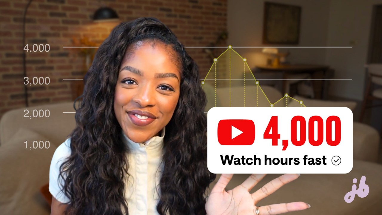 YouTube thumbnail for “Race YouTube's Deadline: 6 Ways To Hit 4,000 Watch Hours Before Feb 2027!” by Jade Beason