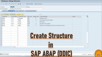 4.Create Structure in SAP ABAP - Data Dictionary (DDIC) | TCode - SE11 #abap #tutorial #programming