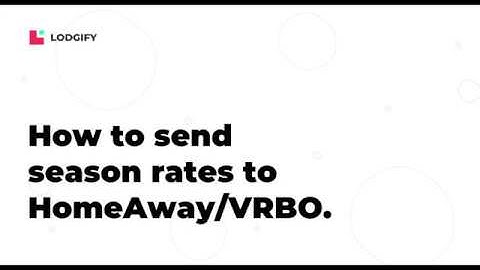 CONNECTIVITY GUIDE - Send your season rates to VRBO