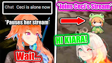 Kiara Immediately Pauses Her Stream To Join Ceci When She’s Left Alone
