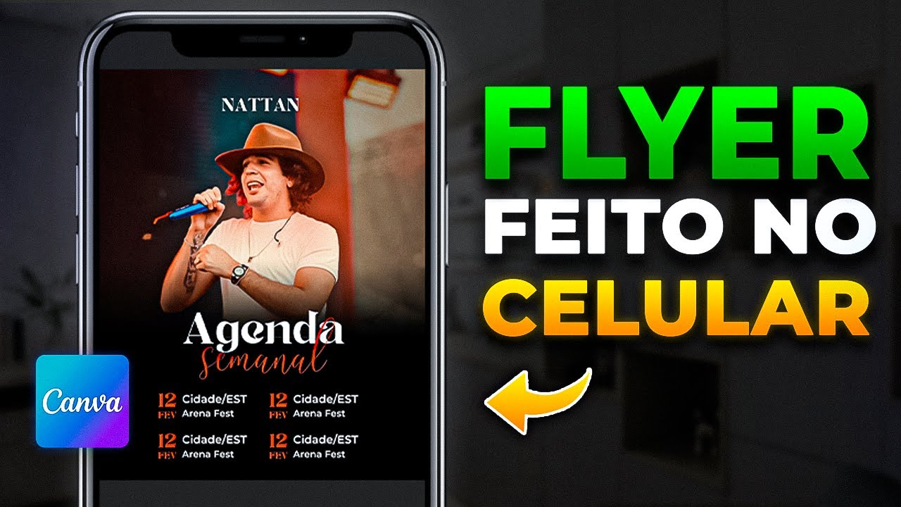COMO FAZER FLYER AGENDA PELO CELULAR COM O 