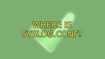 Where is syslog.conf?