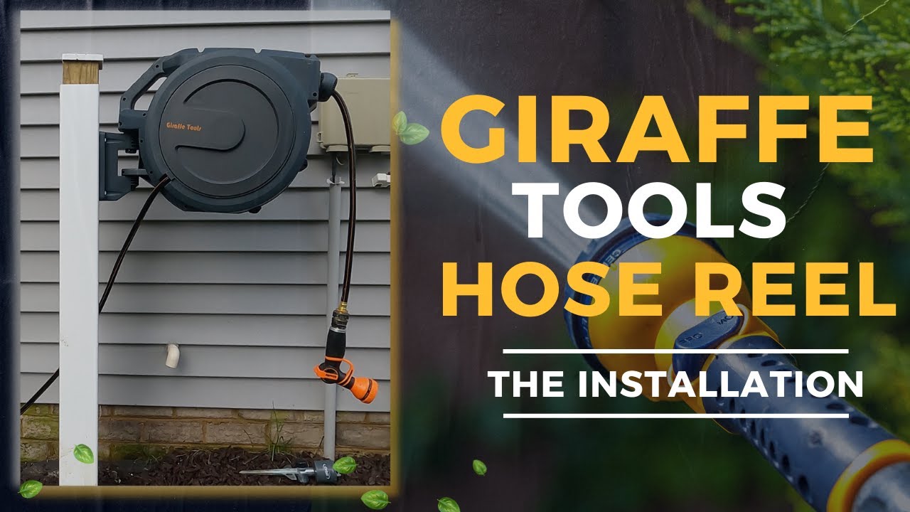 Installing a Hose Reel to a Post  Giraffe Tools Hose Reel 