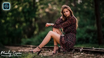 Moody Green Color Grading Effect In Photoshop Tutorial