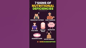 7 Signs of Nutritional Deficiencies #nutritionfacts #nutrition #health